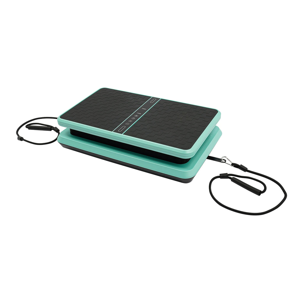 200W Vibration Plate Exercise Machine Power Vibration Shake Platform Whole Body Weight Loss with 2 Resistance Band &  Remote