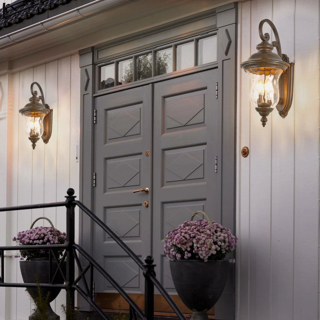 ARLGSITE Outdoor Wall Lantern,Vintage Weatherproof Exterior Sconce Light , Wall Mount Light Fixture(Shipment from USA)