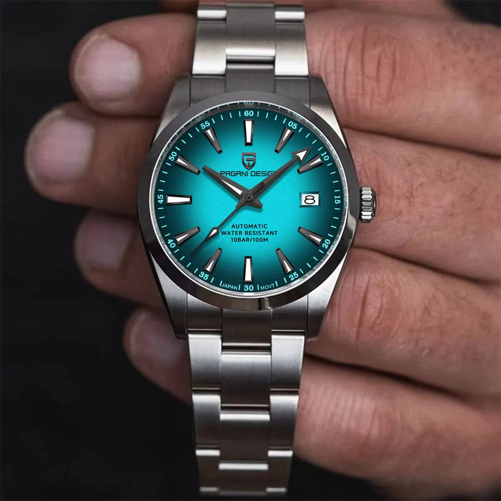 PAGANI DESIGN Japan 8215 Man Mechanical Wristwatch New Sapphire Glass Automatic Watches Waterproof 100M Stainless Watch for Men