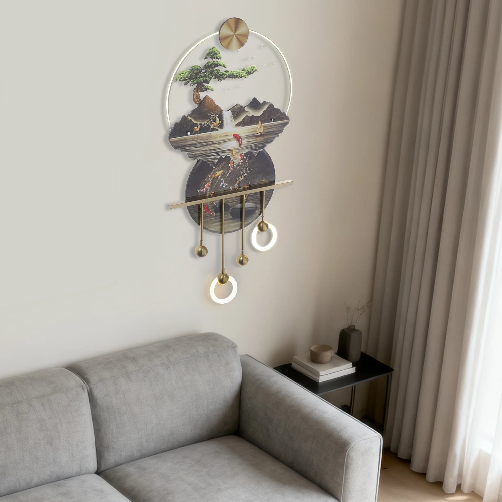 Wall Art Decor With Warm Light Wall Decoration Wall Hanging Decoration for Living Rooms Offices  Bedrooms Entrances