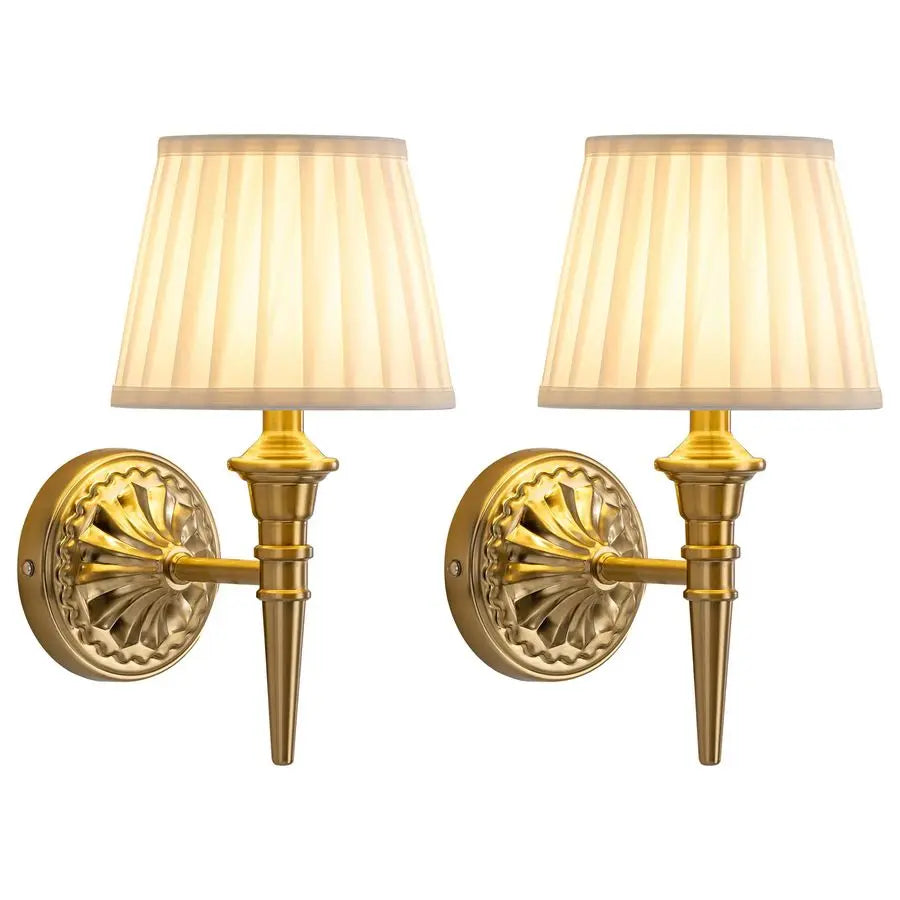 Cordless Wall Sconces Set of 2, Small Wireless 5200mAh Rechargeable Battery Fabric LED Wall Lamps, Portables Lightings for Wall