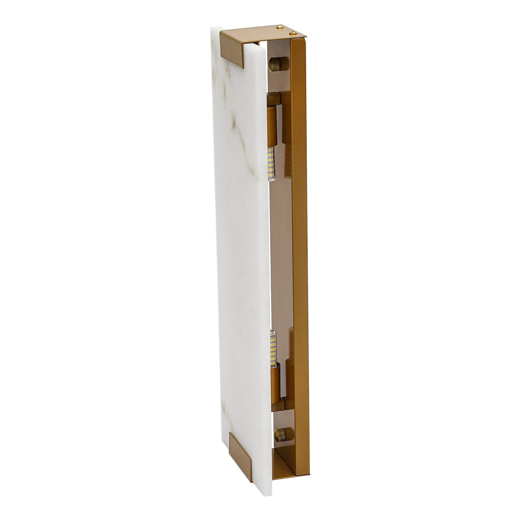 Rectangular G9 Light Wall Lamp Hand Carved Alabaster Sconce for Bedroom Kitchen Us