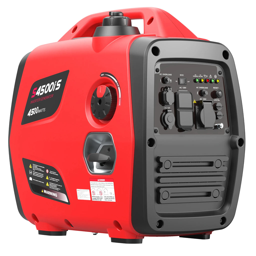 4500W Portable Inverter Generator 3600W Operating Power Ultra Quiet with CO Alarm for Camping RV Home Emergency Power EPA
