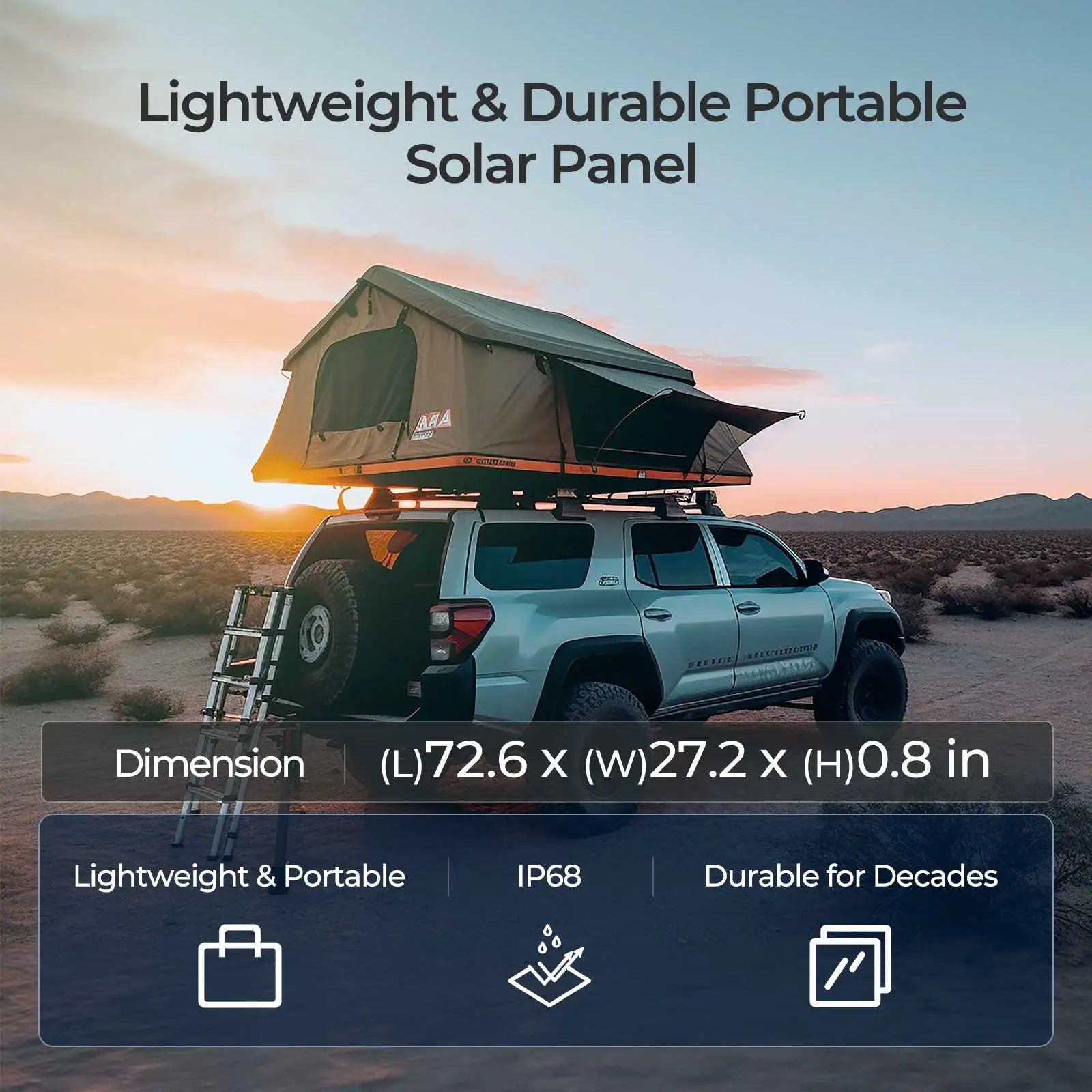 Renogy 220W Foldable Solar Panel Suitcase with 20A Controller, Portable 23% High-Efficiency, for RV Camping Power Station