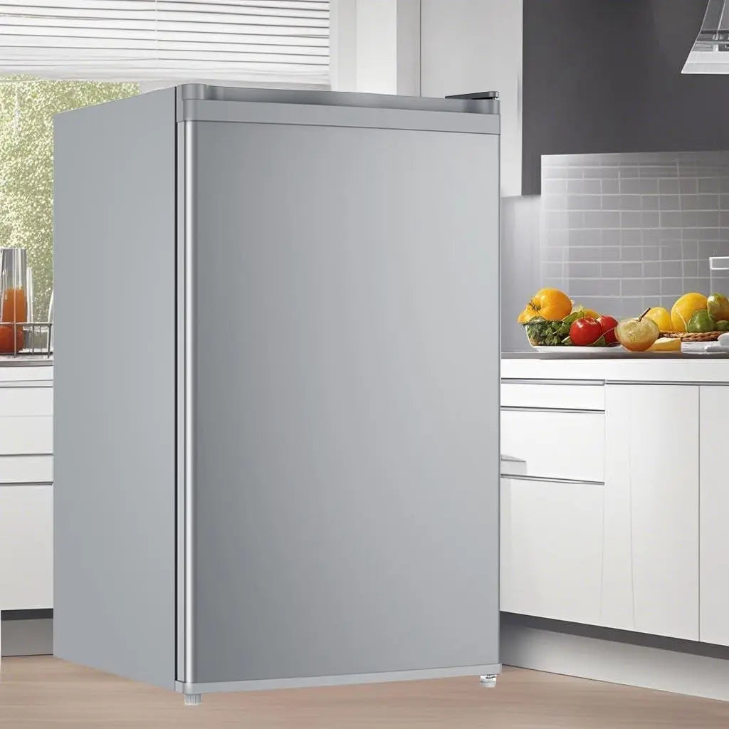 4.2 Cu.Ft Mini Fridge With Freezer, Single Door Compact Refrigerator Mini Refrigerator Adjustable Thermostat With 7 Levels