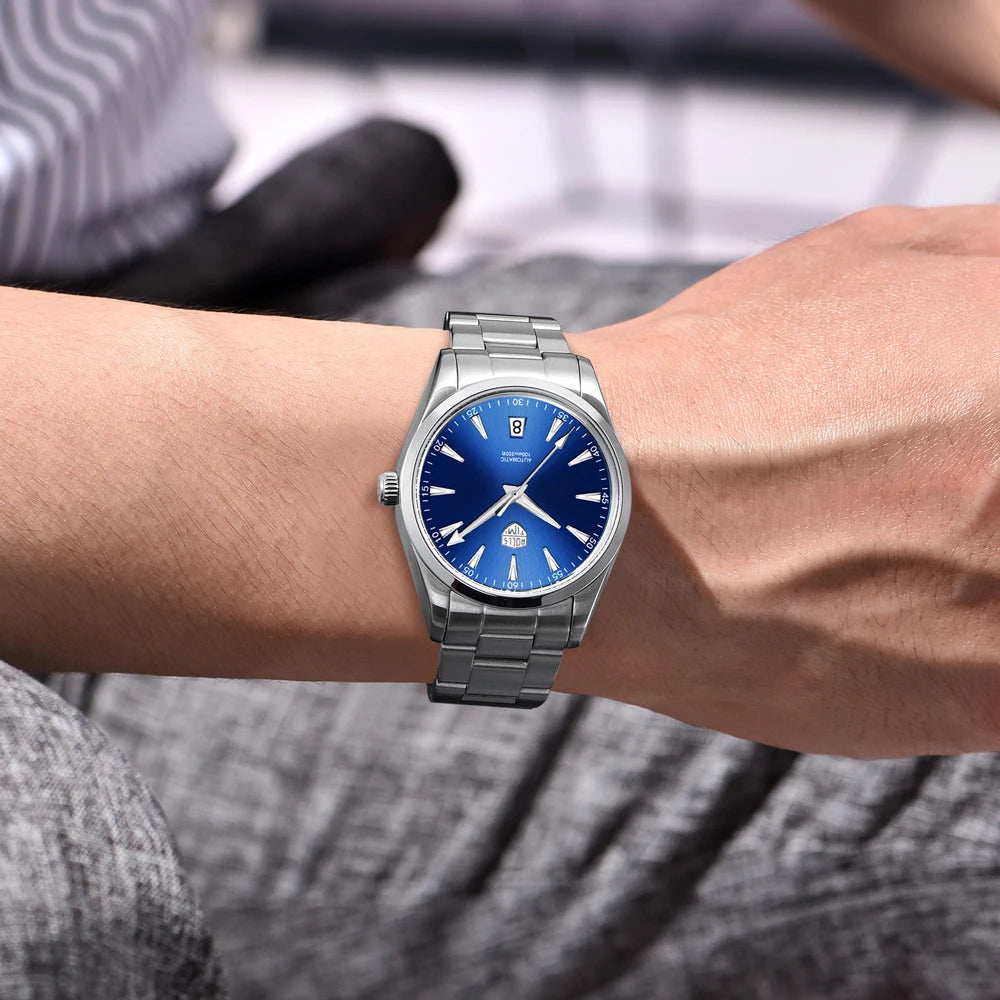 2025 New RollsTimi Men's Watches NH35 Automatic Watch For Men Mechanical Wristwatch AR Sapphire Mirror Luminous Waterproof Clock