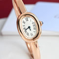 Fashion Bracelet Strap Women Watches Ladies Elegant Oval Dial Quartz Wristwatch Reloj Mujer Girls Clock Gift