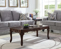 Traditional Ornate Wood Coffee Table with Elegant Detailing, Ideal for Living Room Decor