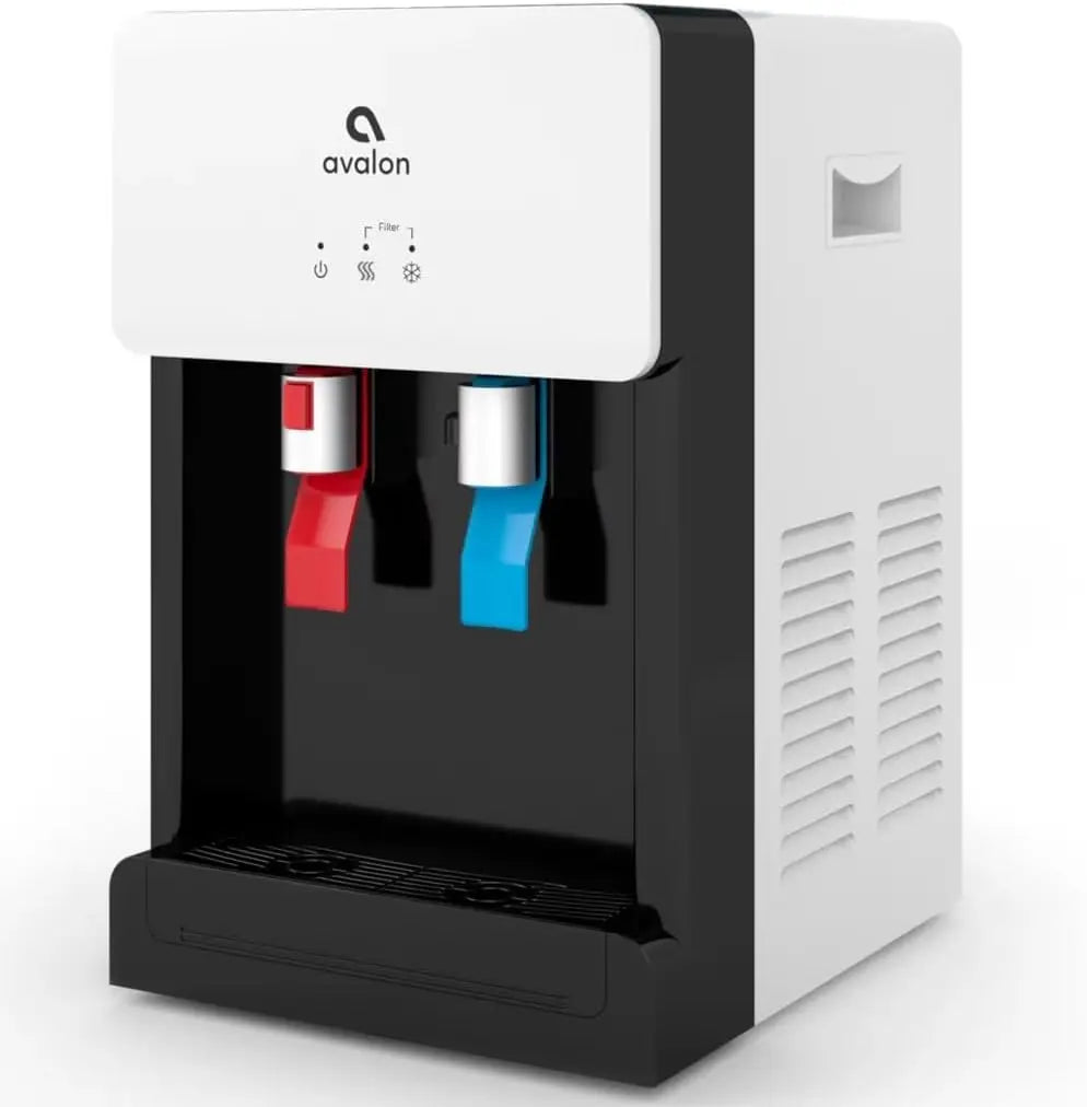 Countertop Bottleless Water Cooler Dispenser with 2-Stage Filters and Installation Kit, NSF Certified, UL Listed, White