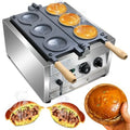 Electric Ice Cream UFO Burger Maker 3pcs Rotary Hamburger Sandwich Machine Non-stick Panini Press Waffle Maker 110V Gelato Pani