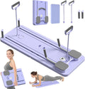 Foldable 5 - in - 1 Pilates sliding board of sturdy plastic in green, suitable for home workouts and core training