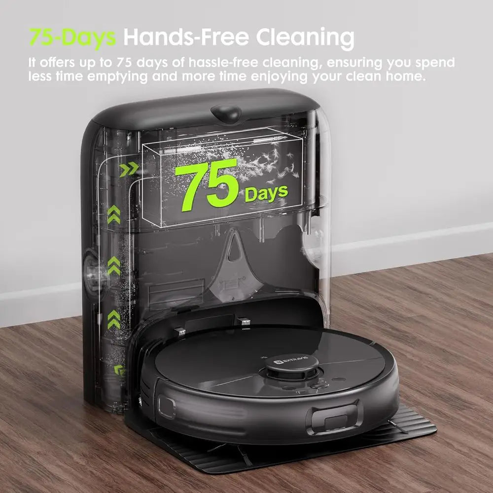 High-Power Pet-Friendly Robot Vacuum with Auto-Empty, Mopping, and Advanced Navigation