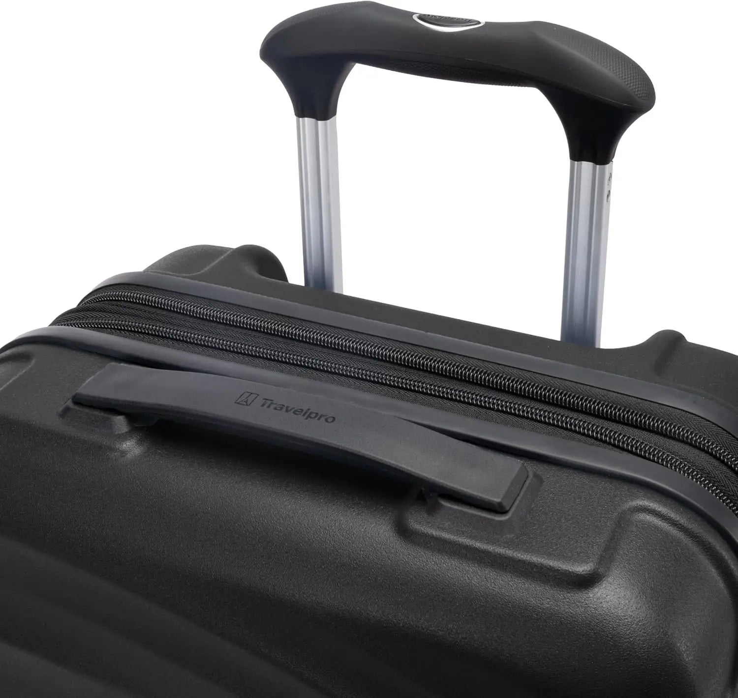 Lightweight Expandable Carry-On Luggage with 8 Spinner Wheels, TSA Lock, Black Hard Shell Suitcase, 20-Inch