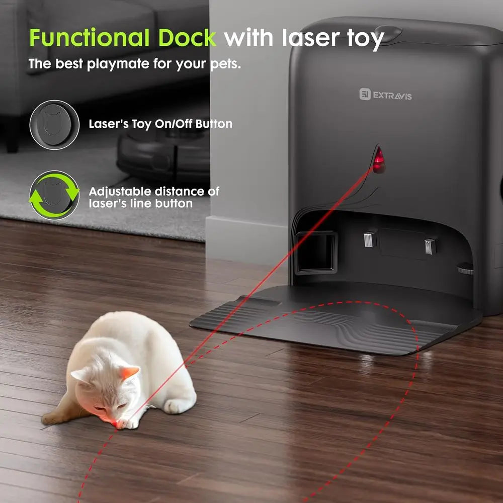 High-Power Pet-Friendly Robot Vacuum with Auto-Empty, Mopping, and Advanced Navigation