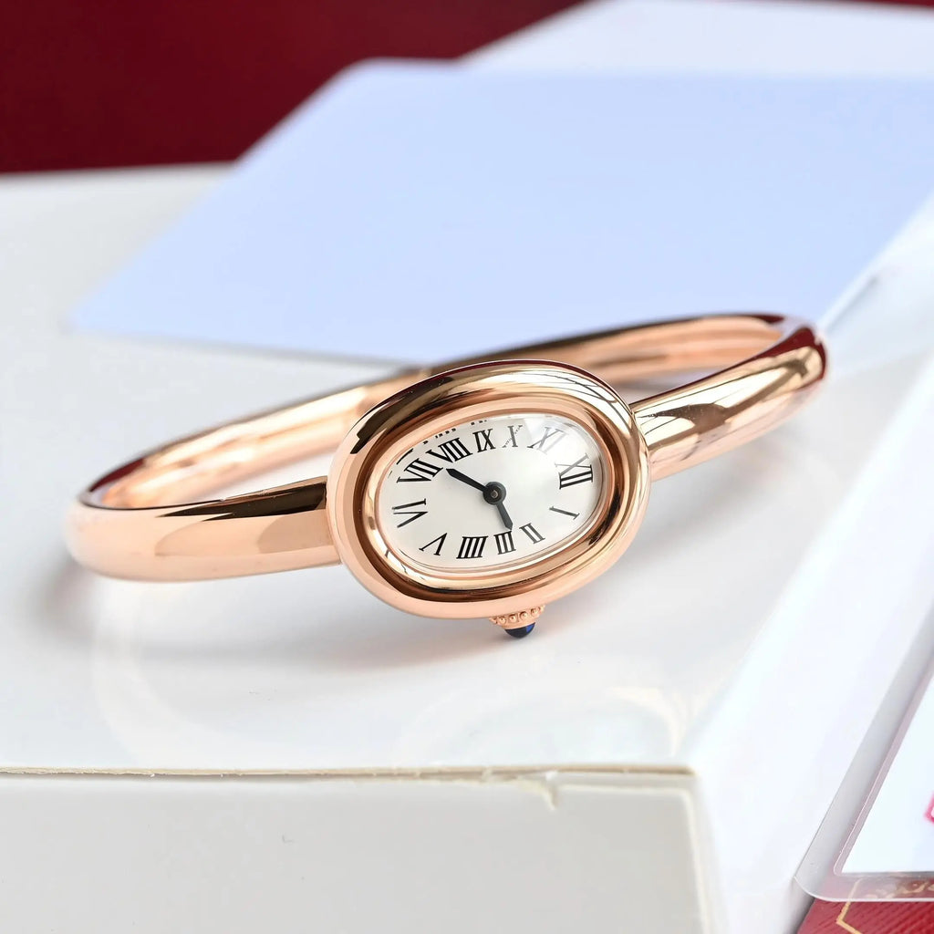 Fashion Bracelet Strap Women Watches Ladies Elegant Oval Dial Quartz Wristwatch Reloj Mujer Girls Clock Gift