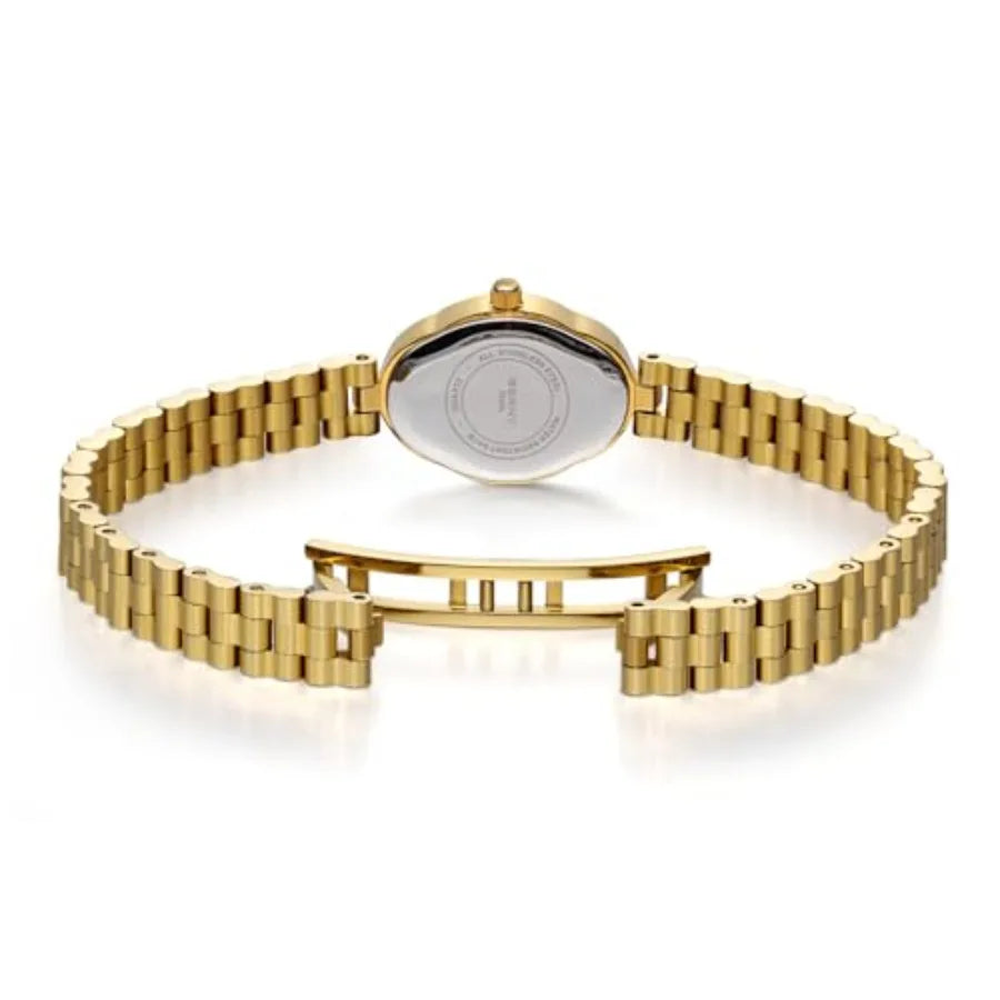 Watches for Women Dainty Ladies Quartz Watch Vintage Copper Mirrors Shape Japanese Quartz Movement 3ATM Waterproof Fashion Fema